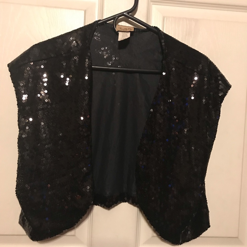 COPY - Women sequins black vest size 3XL